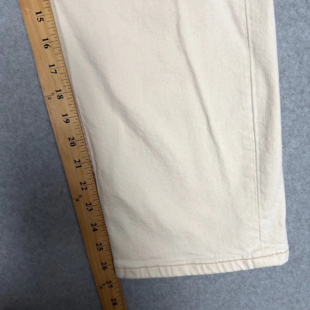 MNG Mango Denim Premium Cream Button Fly Jeans Size 8 Casual - Picture 4 of 9